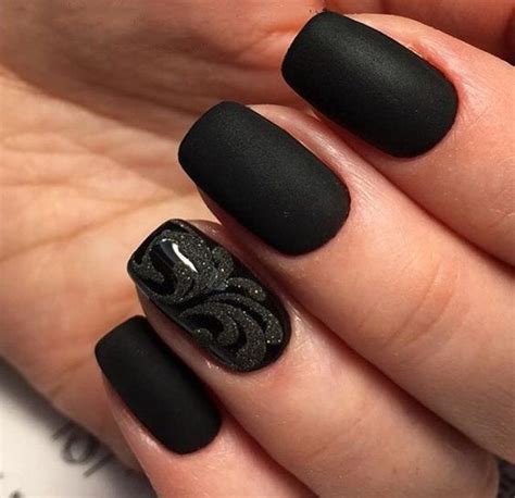 99 Trending Black Nails Art Manicure Ideas