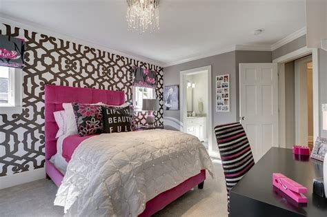 The bedroom, an oasis of calm for the beginning and end of your day. Hot Pink Headboard - Contemporary - bedroom - Great ...