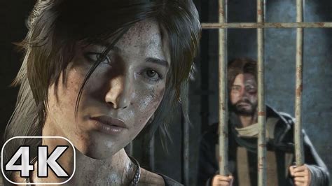 Lara Escapes The Prison Cell Scene Rise Of The Tomb Raider Cinematic Ps4 Youtube