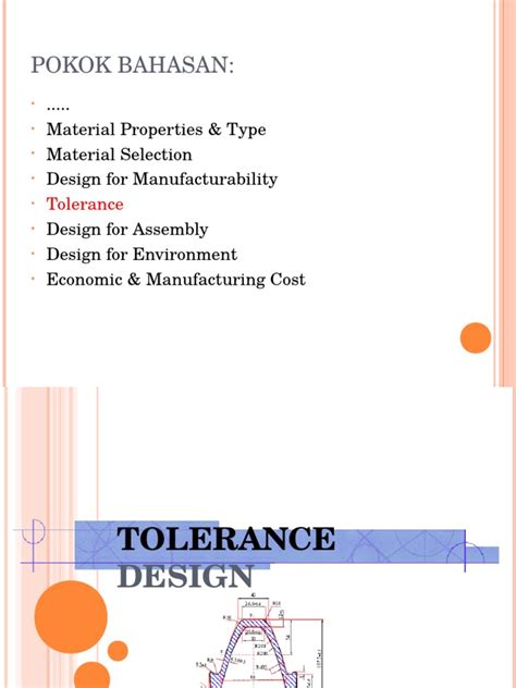 Tolerance Design Engineering Tolerance Standard Deviation