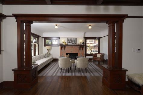 West Adams English Arts And Crafts Restoration Craftsman Living Room Los Angeles By