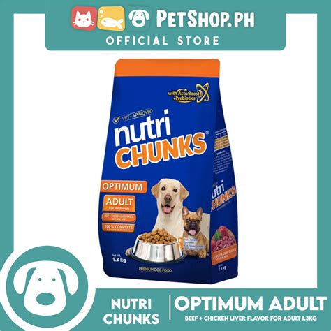 Nutri Chunks Optimum Premium Dog Food Adult For All Breeds 13kg Bee