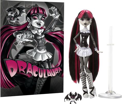 Buy Monster High Doll Draculaura In Black And White Reel Drama Collector Doll Monster High Dolls