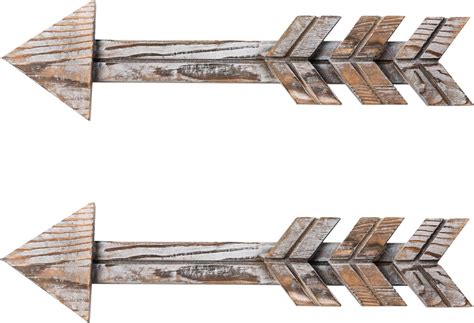 Timeyard Rustic Wood Arrow Decor Set Of 2 Rustic Arrow