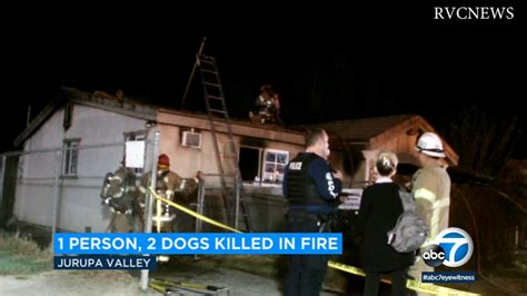 1 Person 2 Dogs Found Dead After Jurupa Valley House Fire Officials
