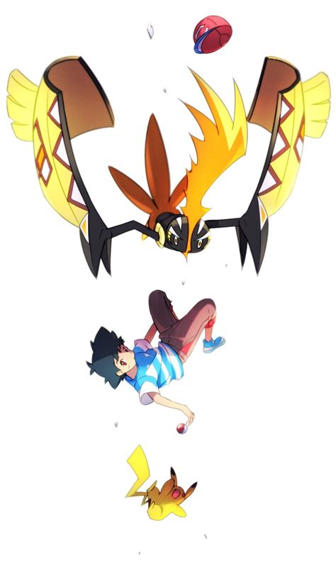 Ame Ame Ash Ketchum Pikachu Tapu Koko Creatures Company