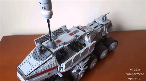Lego Star Wars A7 Juggernaut Clone Turbo Tank Motorized Youtube
