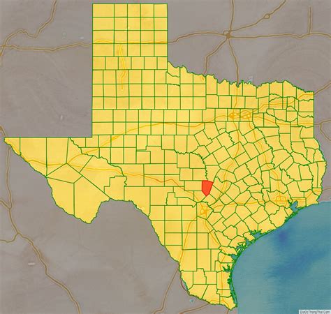 Map Of Blanco County Texas Địa Ốc Thông Thái