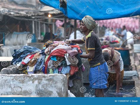 Workers Washing Clothes At Dhobi Ghat In Mumbai India Editorial Photography Image Of Outdoor