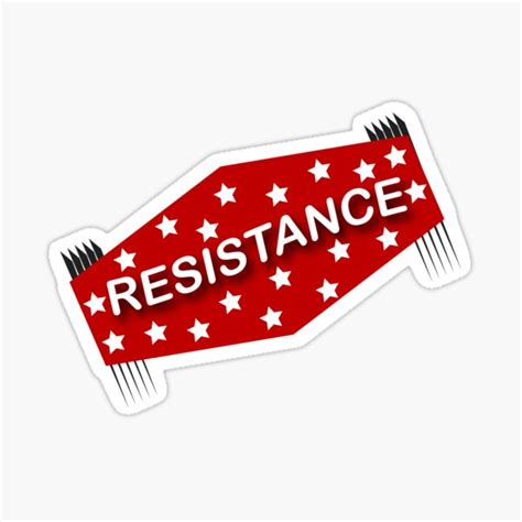 Resistance Sticker By Sourav0030 Redbubble