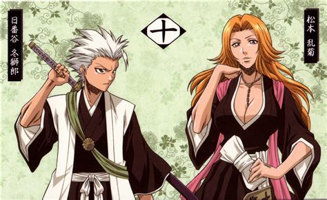 Bleach Anime Matsumoto Rangiku Hitsugaya Toshiro X