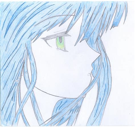 Anime Girl With Blue Hair By Swantje95 Animelover On Deviantart