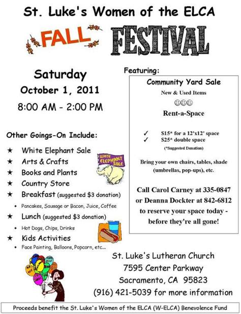 St Lukes Fall Festival Elk Grove Ca Patch