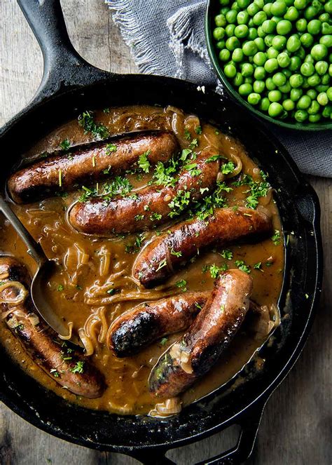 Bangers And Mash Sausage With Onion Gravy Recipetin Eats