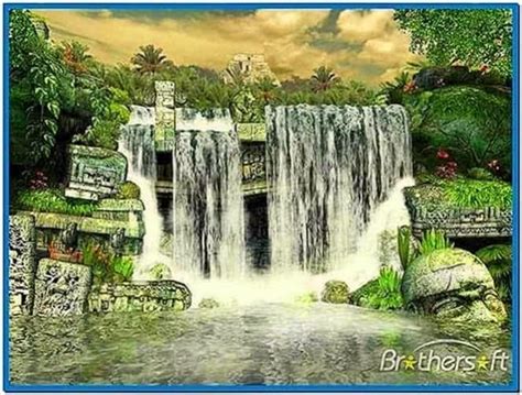 Mayan Waterfall 3d Screensaver Download Screensaversbiz