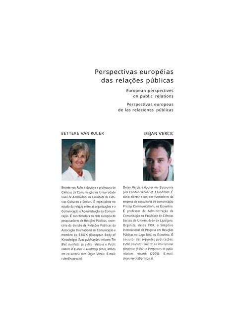 pdf perspectivitas europeias das relacoes publicas