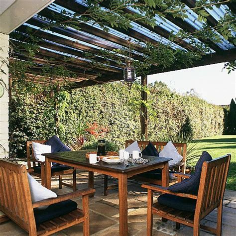 Garden Dining Area Outdoor Furniture Landscape Design