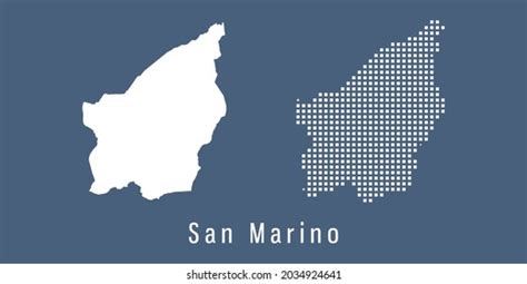 Couple Set Dot Map San Marino Stock Vector Royalty Free 2034924641