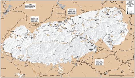 Great Smoky Mountains Smoky Mountain National Park National Parks Map