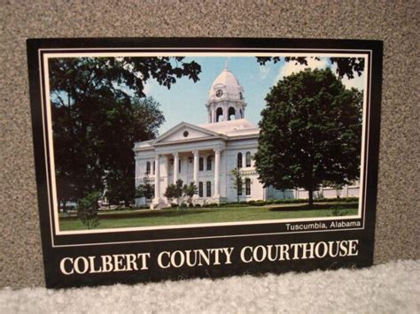 Colbert County Courthouse Tuscumbia Alabama Vintage Postcard Unused Ebay