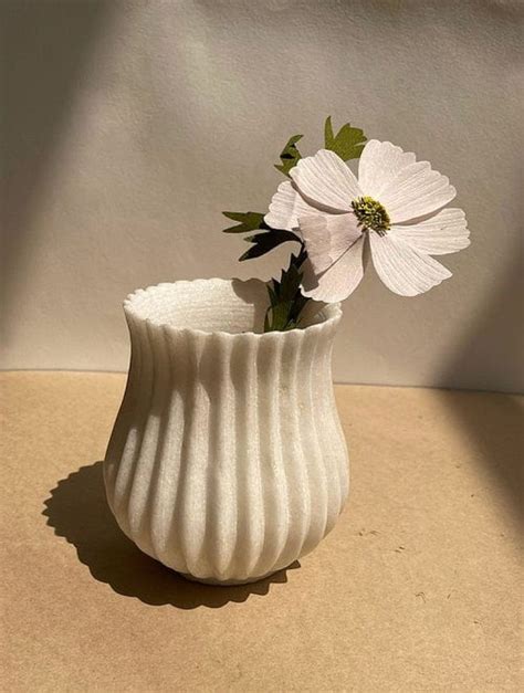 White Marble Flower Vase At Rs 500 In Jaipur Id 25909170055