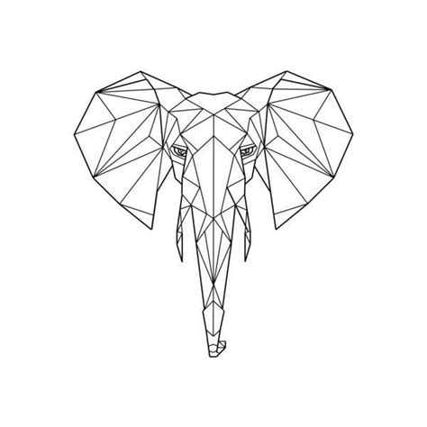 Afbeeldingsresultaat Voor Geometric Elephant Head Geometric Elephant