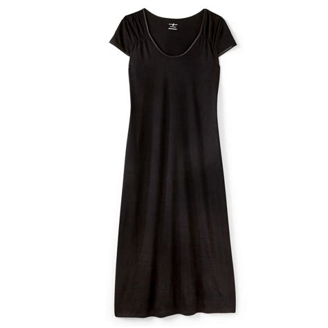 Jaclyn Smith Womens Short Sleeve Maxi Nightgown