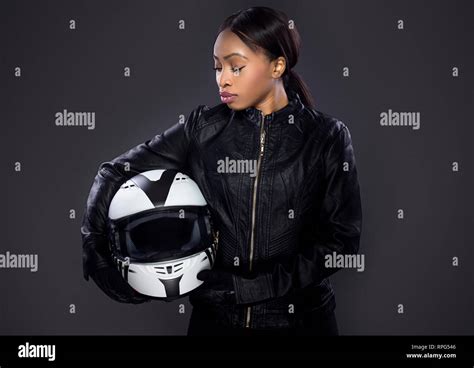 Girl Wearing Motorcycle Helmet High Resolution Stock Photography And