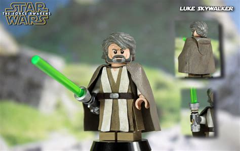 Custom Lego Star Wars The Force Awakens Luke Skywalker A Photo On