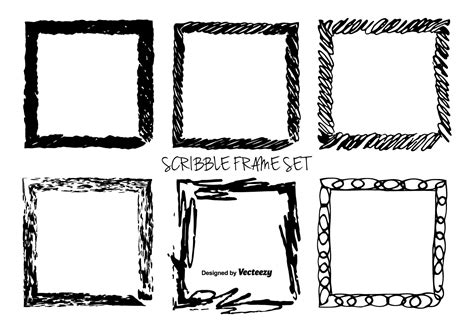 Download Hand Drawn Messy Scrible Vector Frames - Download Free Vectors, Clipart Graphics & Vector Art