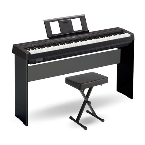 Yamaha P 45 88 Key Weighted Action Digital Piano Black With Wood Stand