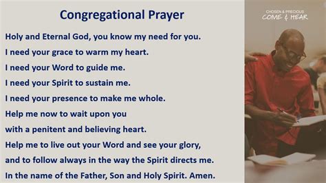 Congregational Prayer Youtube