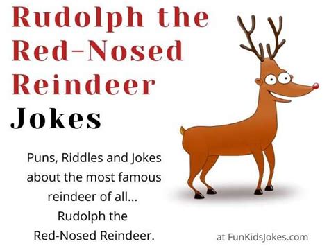 Rudolph The Red Nosed Reindeer Jokes Clean Rudolph Jokes Puns