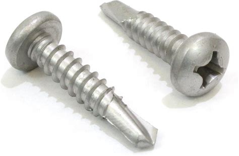 8 X 1 Self Tapping Stainless Steel Metal Screw 100 Pack