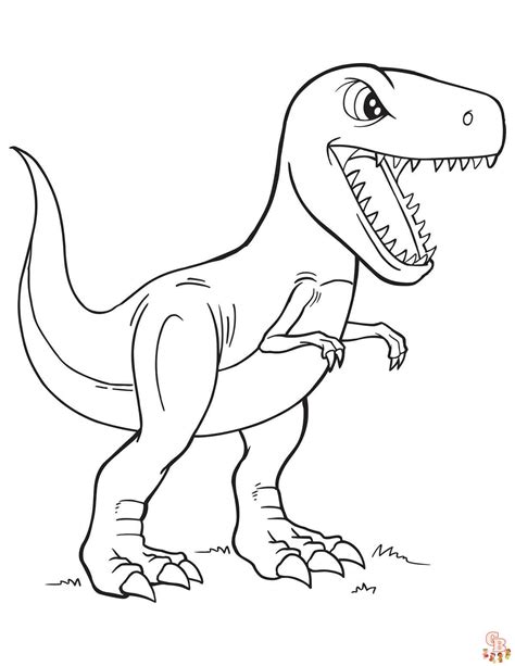 Ausmalbilder Dinosaurier T Rex Spaß beim Ausmalen