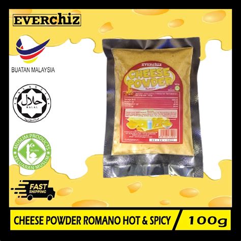Cheese Powder Romano Hot And Spicy 100g Shopee Malaysia