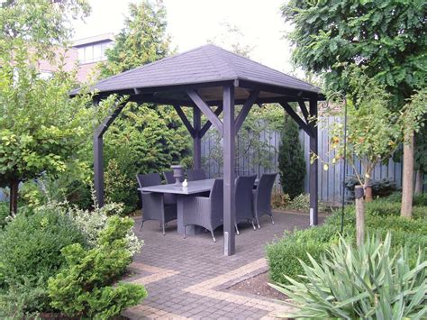 Summerwood wooden gazebos and pavilion kits fit together beautifully and our eclectic range of styles are unmatched, with both modern and traditional options. Economist Wooden Gazebo | 3.4m x 3.4m Fixed Garden Canopy ...