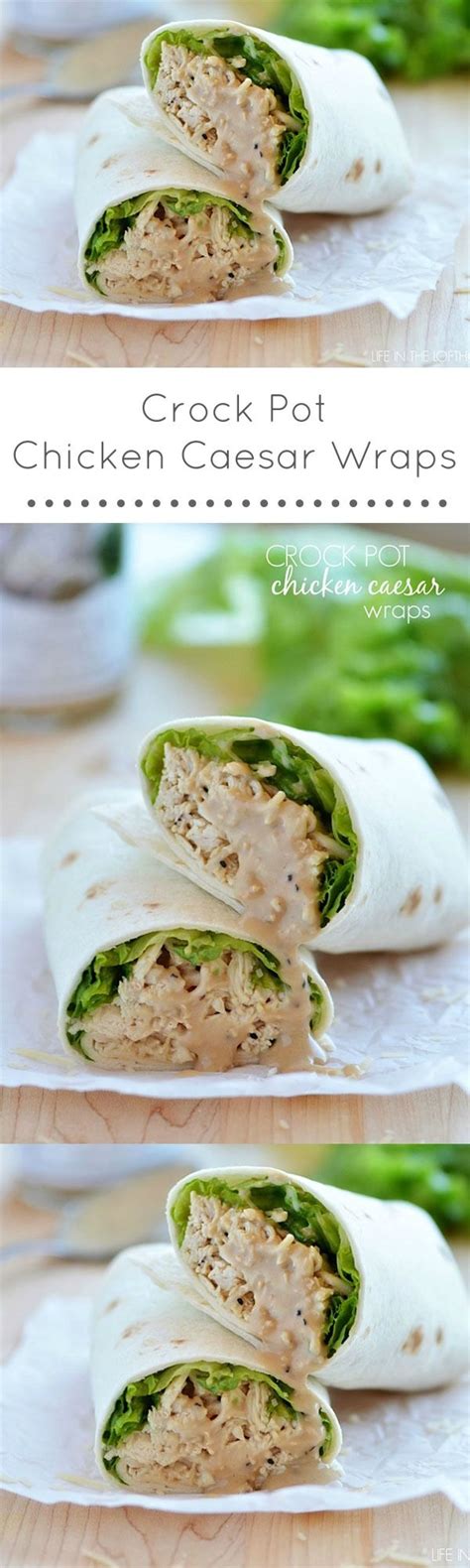 Discover our recipe rated 4.4/5 by 34 members. Crock_Pot_Caesar_Wraps_Pinterest (With images) | Chicken caesar wrap, Homemade recipes, Cooking ...