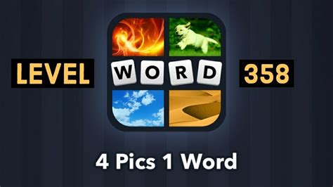 4 Pics 1 Word Answer Level 358 Youtube