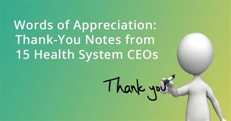 It's more of a wow! Words of appreciation: Thank-you notes from 15 health ...
