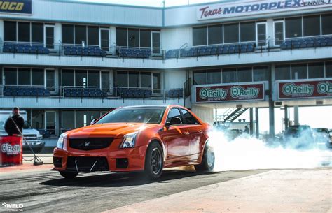 Fire Orange Cadillac Cts V With S71 Wheels Weld Wheels