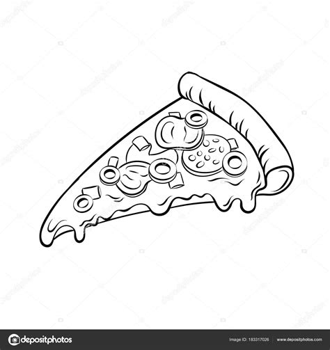 Dibujos De Pizza Para Colorear