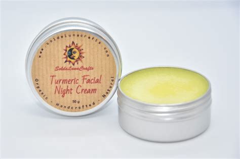 Turmeric Facial Night Cream For Acne Psoriasis SoldeLunaCrafts
