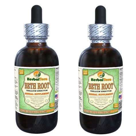 Beth Root Trillium Erectum Glycerite Dried Root Alcohol Free Liquid