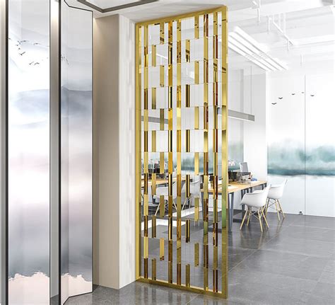 Luxury Interior Design Stainless Steel Decorative Partition Screen Room