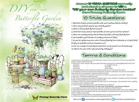 Earth Day Special Diy Your Own Butterfly Garden Booklet Give Away