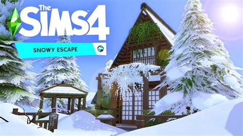 Snowy Mountain Top Retreat Sims 4 Speed Build The Sims 4 Snowy