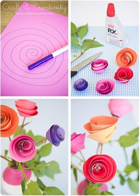 Diy Como Hacer Rosas Y Flores De Papel Fieltro Y Liston Foro Manualidades Para Bodas Bodas