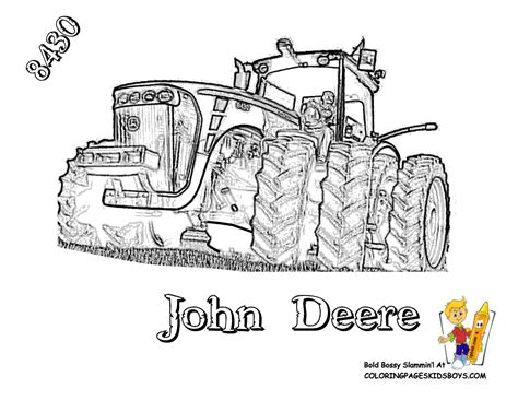John Deere Tractor Coloring Page