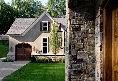 Image Stone And Brick Exterior French Country Home